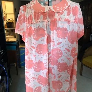 ModCloth sheer blouse 1x